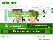 Tablet Screenshot of deltamed.pl